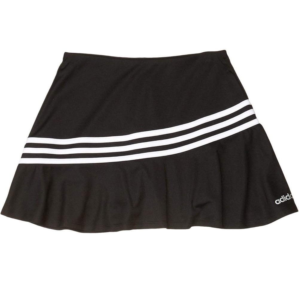 Girls Adidas Black and White tennis Skirt